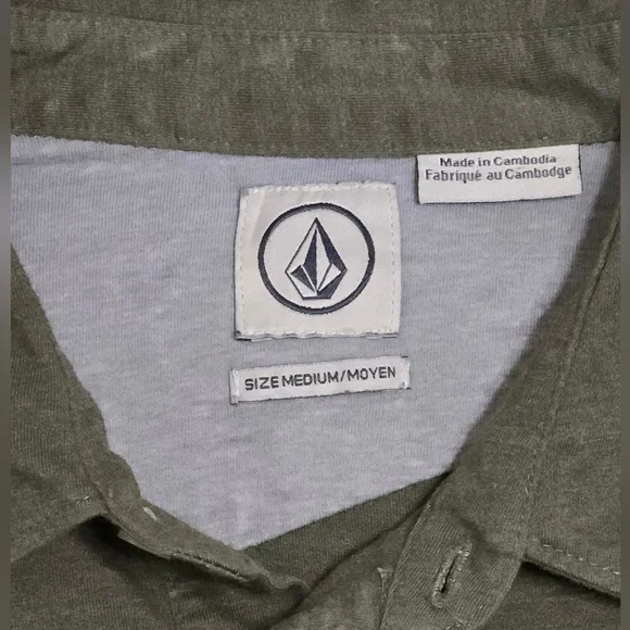 Volcom Green Polo Shirt - Picture 2 of 5